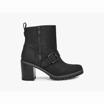 Botas UGG Fern Mulher Pretas | PT-EXRFY